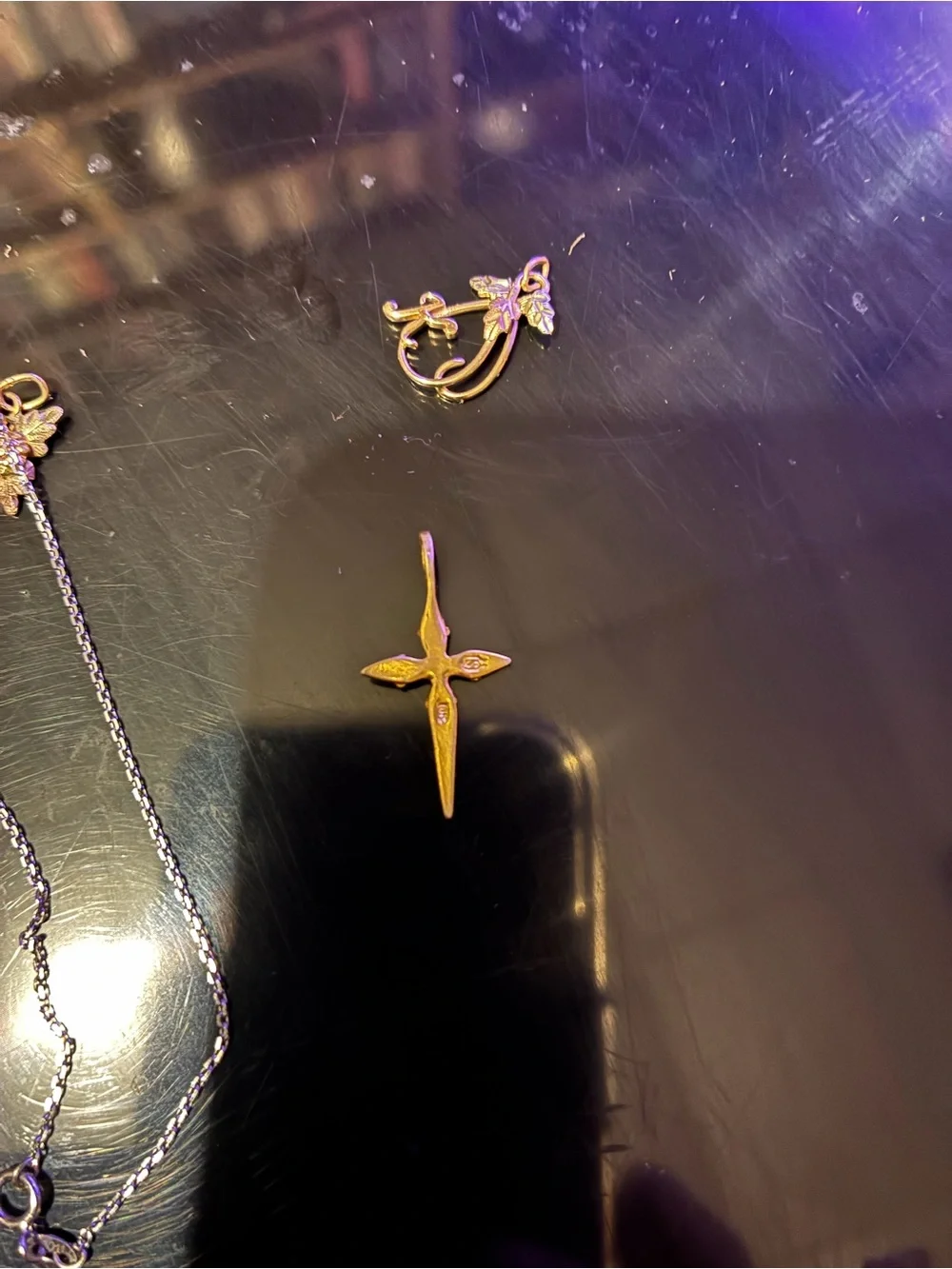 Real gold not gold tone real authentic halmarked gold 14 k white gold and ten k